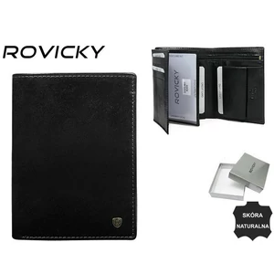Férfi RFID bőr pénztárca D1072-RVT Fekete