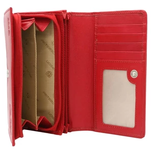 PTN KA-25 piros+fekete bőr pénztárca