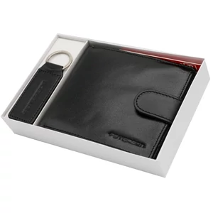 PETERSON PTN SET-M-N992L-KCS bőr pénztárca és kulcstartó ajándékcsomag