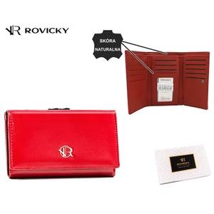 Természetes és környezetbarát bőr pénztárca ROVICKY RPX-23-ML Red