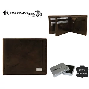 RFID bőr pénztárca PC-107-BAR Barna