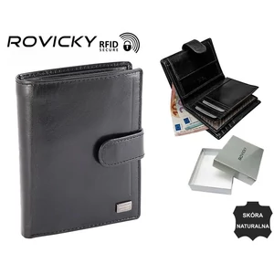 Férfi RFID bőr pénztárca PC-105L-BAR Fekete