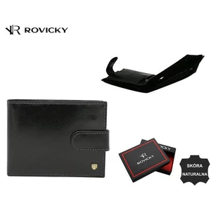 RFID bőrtárca ROVICKY 22319L-VT-RVT Fekete