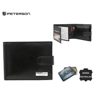 Férfi bőr pénztárca PTN 304Z-PR 2-1-1 Fekete
