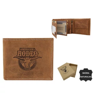 ALWAYS WILD RFID bőr pénztárca N992-CHM-Rod Cognac