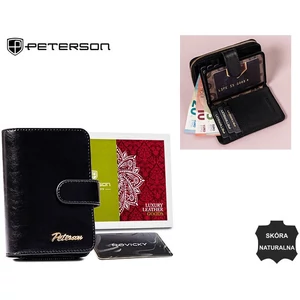 Női bőrtárca PTN PL-602 Fekete PTN PL-602 Fekete
