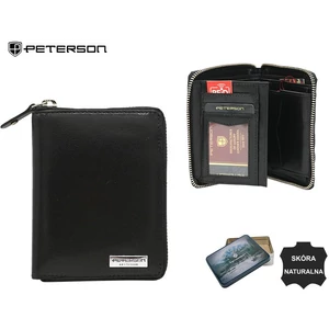 Férfi bőr pénztárca PTN 340-PR 2-1-1 Fekete