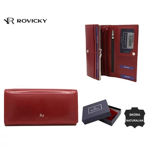 Női bőr pénztárca RV-1680155-BCA Piros