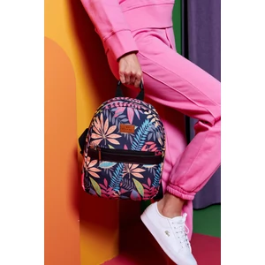 Tágas női városi hátizsák divatos mintában