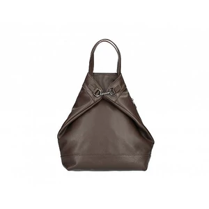 Valódi bőr női hátizsák sötétbarna színben S7167 DarkBrown