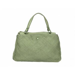 Valódi bőr női táska mentazöld színben M9073 GreenMint