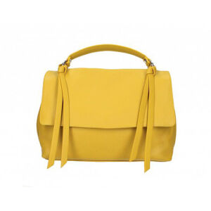Valódi bőr női táska mustársárga színben M9058 Mustard