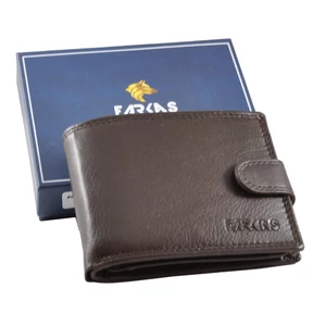 Férfi bőr pénztárca barna színben RFID védelemmel 60106 Brown
