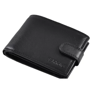 Férfi bőr pénztárca fekete színben RFID védelemmel 60106 Black