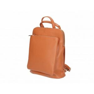 Valódi bőr női Ipad tartós hátizsák " S méret narancs színben S7139 Papaya