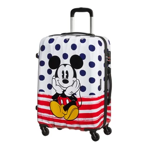 American Tourister Disney Legends Mickey Blue Dots Spinner bőrönd 65 cm