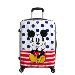 American Tourister Disney Legends Mickey Blue Dots Spinner bőrönd 65 cm