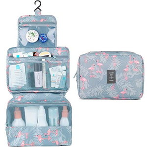 Felakasztható Kozmetikai táska flamingó mintával*