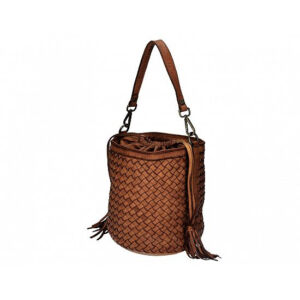 Valódi bőr női táska konyak színben S7234 Cognac