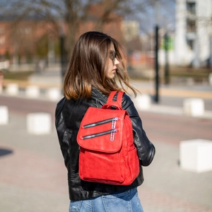 Piros színű női hátizsák 3920 red