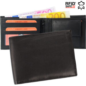 Valódi nappa bőr férfi pénztárca RFID védelemmel