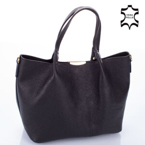 Valódi bőr női táska fekete színben M9063 Black