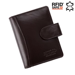 GIULIO COLLECTION valódi bőr kártyatartó RFID rendszerrel díszdobozban