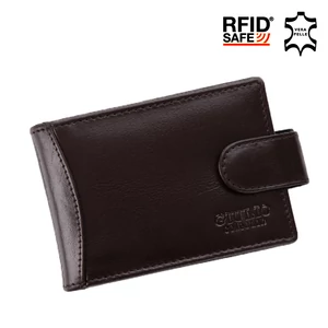 GIULIO COLLECTION valódi bőr kártyatartó RFID rendszerrel díszdobozban