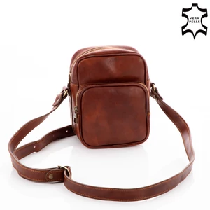 Valódi bőr oldaltáska 4409 Brown