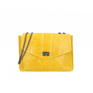 Valódi bőr női táska S7175 Sárga