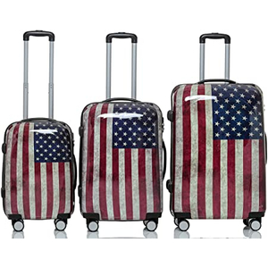 USA zászló mintás bőröndszett 3 részes 