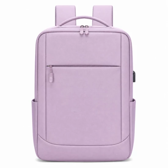 Bővíthető könnyű lila hátizsák USB csatlakozóval WizzAir és új Ryanair méretben 40x30x20 cm