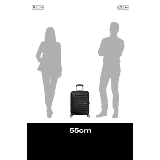 American Tourister FLASHLINE SPINNER 55/20 TSA SHADOW BLACK