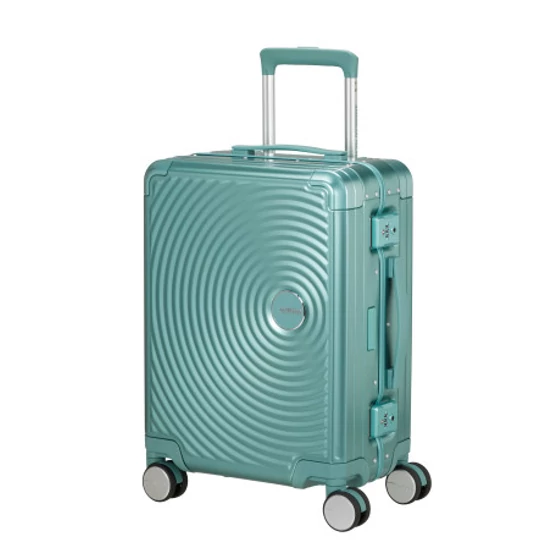 American Tourister SOUNDBOX ALU SPINNER 55/20 TSA DUSTY TURQUOISE