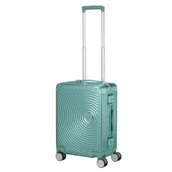 American Tourister SOUNDBOX ALU SPINNER 55/20 TSA DUSTY TURQUOISE