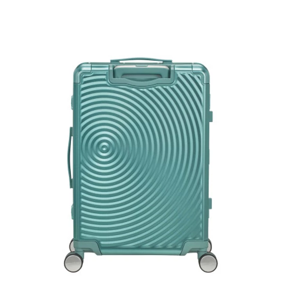 American Tourister SOUNDBOX ALU SPINNER 68/25 TSA DUSTY TURQUOISE
