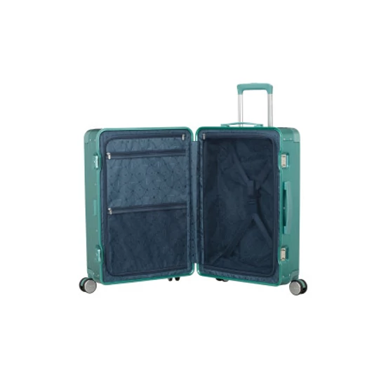 American Tourister SOUNDBOX ALU SPINNER 68/25 TSA DUSTY TURQUOISE