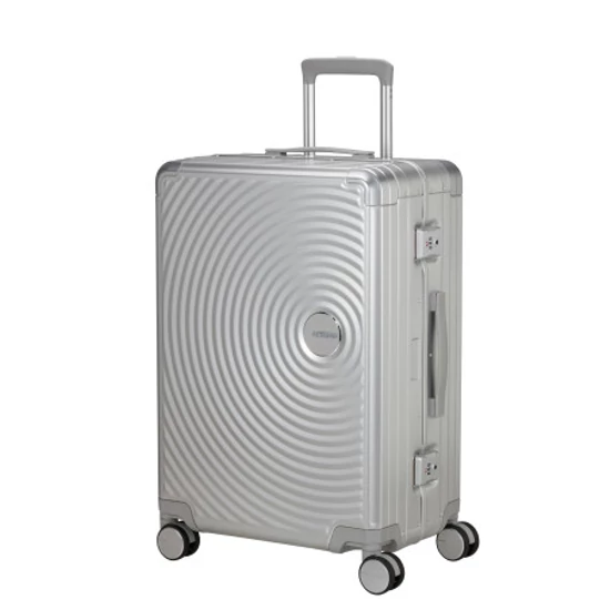American Tourister SOUNDBOX ALU SPINNER 68/25 TSA SILVER