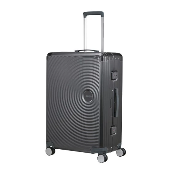 American Tourister SOUNDBOX ALU SPINNER 77/28 TSA BRUSHED ANTHRACITE