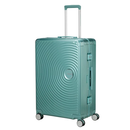 American Tourister SOUNDBOX ALU SPINNER 77/28 TSA DUSTY TURQUOISE
