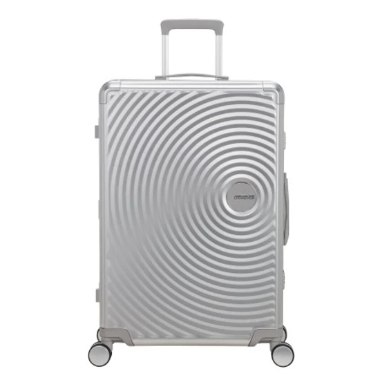 American Tourister SOUNDBOX ALU SPINNER 77/28 TSA SILVER