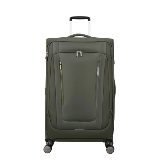 American Tourister WANDERLITE SPINNER L EXP TSA DARK KHAKI