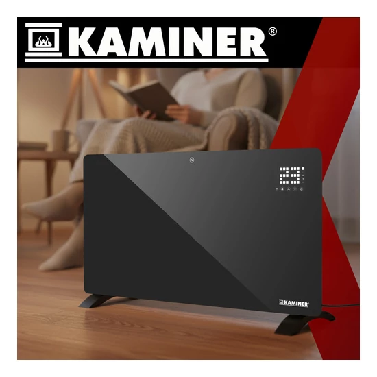 Zelva Kaminer 26572 üveg elektromos melegítő