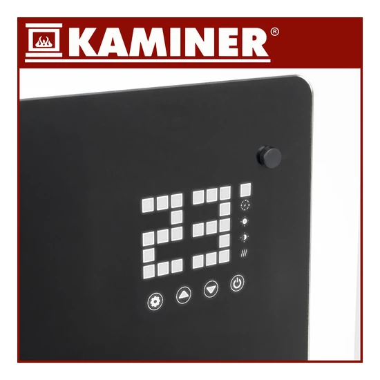 Zelva Kaminer 26572 üveg elektromos melegítő