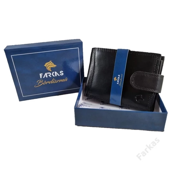 FARKAS RFID prémium bőrpénztárca díszdobozban