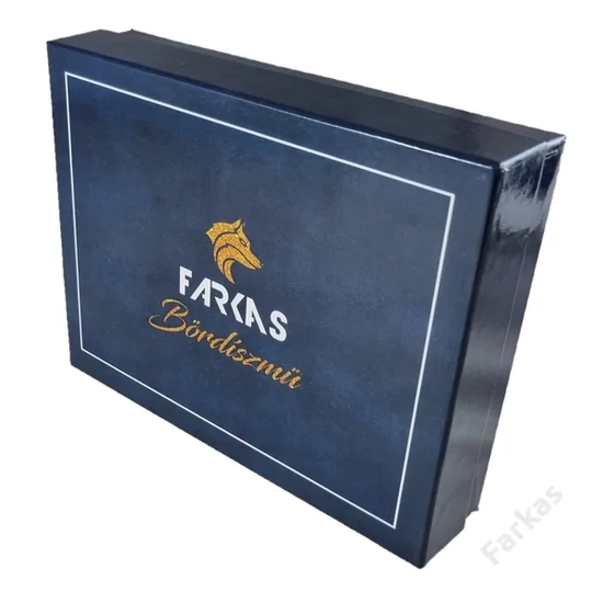 FARKAS RFID prémium bőrpénztárca díszdobozban