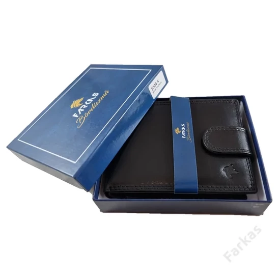 FARKAS RFID prémium bőrpénztárca díszdobozban