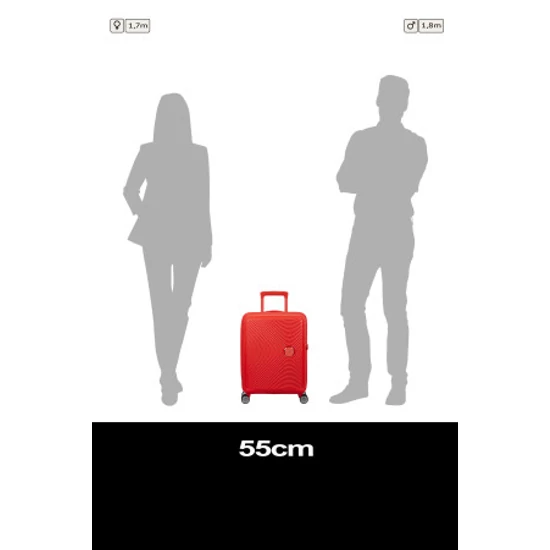 American Tourister Soundbox 55 Bőrönd Neon Orange