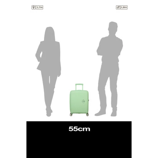 American Tourister Soundbox 55 Bőrönd Pastel Green