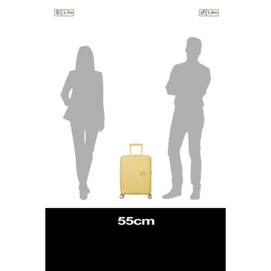 American Tourister Soundbox 55 Bőrönd Pastel Yellow